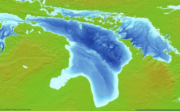 Bathymetry of Lake Huron