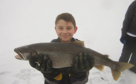 Ice fishing Lake George