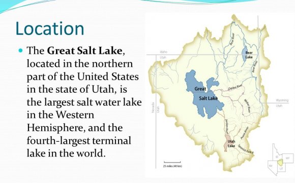 Location The Great Salt Lake