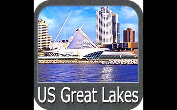 US Great Lakes - GPS Map