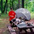 Camping at Wakeley Lake walk-in campground.