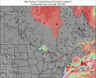 Canada Water Temperature Anomaly