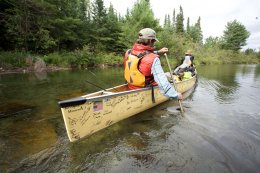 Dave and Amy Freeman in Boundary Waters Canoe Area Wilderness