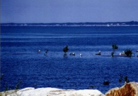 Grand Bend Ontario across Lake Huron from Kettle Point, Ipperwash Beach