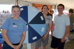 Here I am (left), with Allison Voglesong (center), and Justin Sterk (right), showing off our