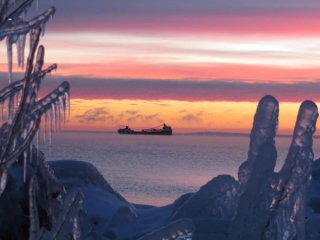 Iron ore shipment on Lake Superior