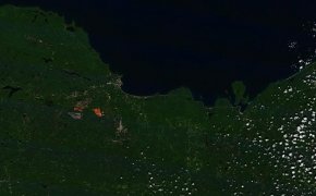 Ishpeming Mine from Space