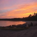 kayak sunset