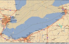 Lake Erie - (NOAA map)