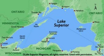 Lake Superior map