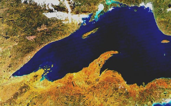 Lake Superior satellite