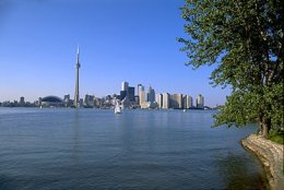 Ontario, Lake: view of the Toronto skyline [Credit: Wolfgang Kaehler]