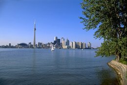 Ontario, Lake: view of the Toronto skyline [Credit: Wolfgang Kaehler]