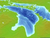 What is the depth of Lake Huron?