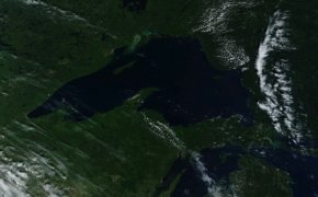 Upper Peninsula Satellite Image