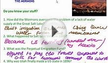 American West - The Mormons - Problems at the Great Salt Lake