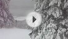 Blizzard Surfing on Lake Superior, Minnesota