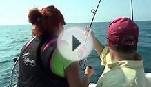 Catching Salmon in Lake Michigan