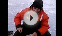 Ice Fishing on Lake Erie Water Front Park Crystal Beach