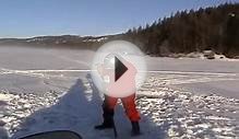 Ice fishing white lake