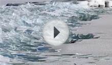 Ice Stacking On Lake Superior Time Lapse