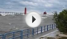 Lake Michigan Storm - Big Waves (Great Lakes)