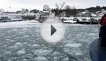 Lake Superior freezing from Bayfield to Madeline Island 1