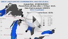 Satellite images show amazing Great Lakes ice melt over
