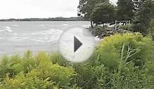 Stormy Lake Ontario Port Credit Waterfront Trail