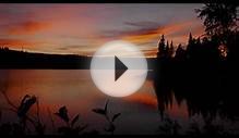 Sunset at Egge Lake, Superior Hiking Trail, Minnesota