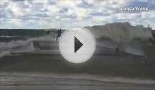 Surfers at Lake Huron hit by extreme weather