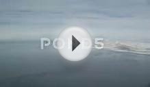 Wide View Of The Great Salt Lake In Wintertime Stock Video