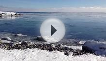 Winter Tidal Surges on Lake Superior at Two Harbors, Minnesota